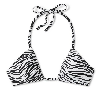 Women's Multiway U-Neck Bralette Bikini Top - Wild Fable™ Black/White Zebra Print - Image 10