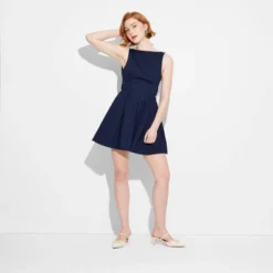 Women's Bow Back Mini A-Line Dress - Wild Fableā¢