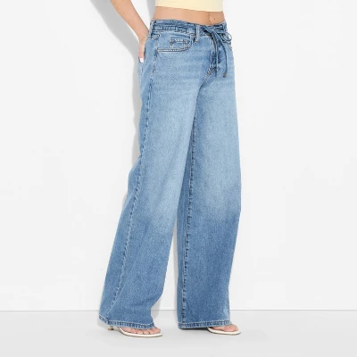 Women's Low-Rise Baggy Jeans - Wild Fable™ Long/Short