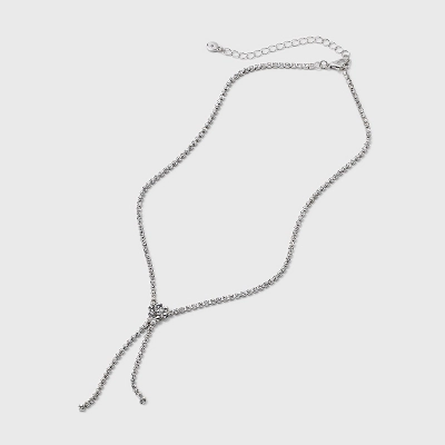 Crystal Y-Necklace - Wild Fable™ Silver - Image 2