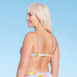 Women's Ribbed Square Neck Bralette Bikini Top - Wild Fableā¢