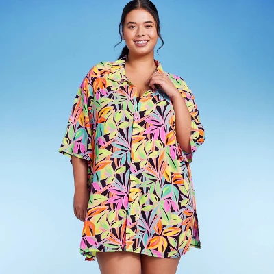 Women's Button-Up Cover Up Short Sleeve Shirtdress - Wild Fable™ - Image 5