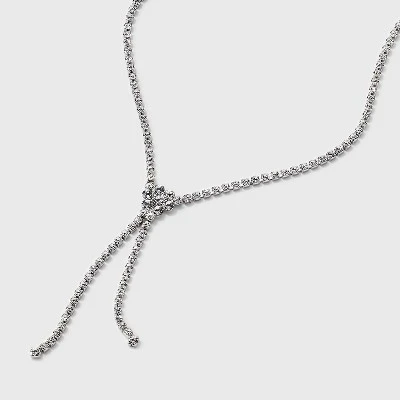 Crystal Y-Necklace - Wild Fable™ Silver - Image 3