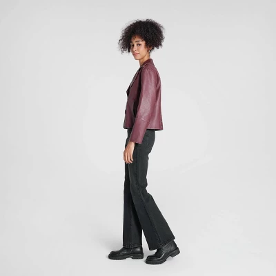 Women's Faux Leather Biker Jacket - Wild Fable™ - Image 3