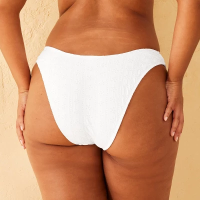 Women's Extra High Leg Eyelet Low-Rise Extra Cheeky Bikini Bottom - Wild Fable™ - Image 4