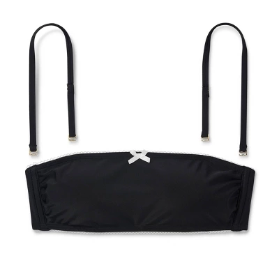 Women's Picot Bow Trim Bandeau Bikini Top - Wild Fable™ - Image 5