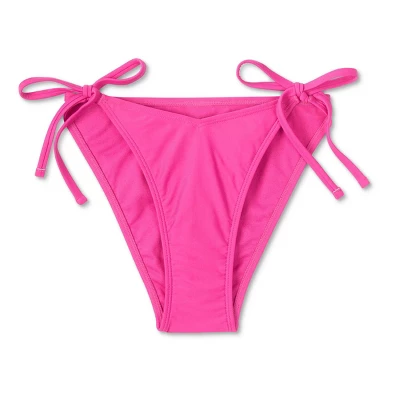 Women's V-Front Side-Tie High Leg Extra Cheeky Bikini Bottom - Wild Fable™ Magenta - Image 5