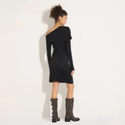 Women's Off-Shoulder Draped Dress - Wild Fable⢠Black