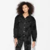 Women's Foundational Denim Oversized Trucker Jacket - Wild Fable™