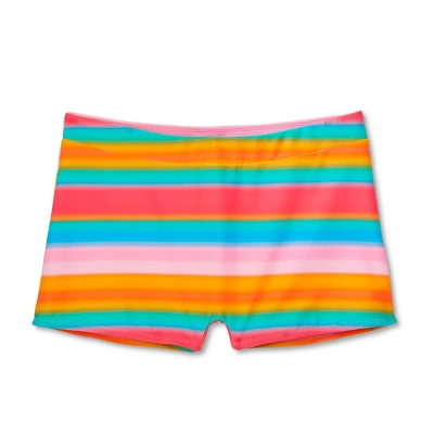 WoWomen's Mid-Waist Shortie Bikini Bottom - Wild Fable™ Multi Striped - Image 5