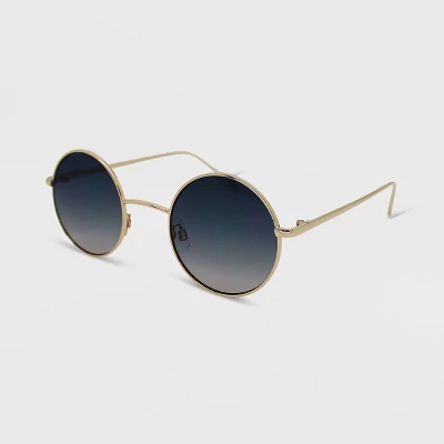 Women's Metal Round Sunglasses - Wild Fable™ Gold