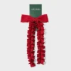 Ruffle Bow Hair Clip - Wild Fable™ Burgundy