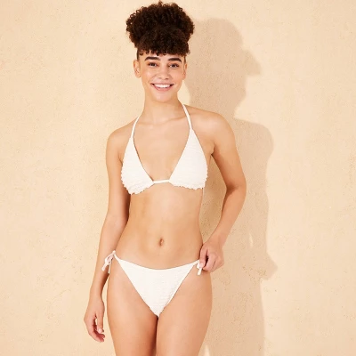 Women's Lace Ruffle Low-Rise Ultra High Leg Extra Cheeky Bikini Bottom - Wild Fable™ - Image 2