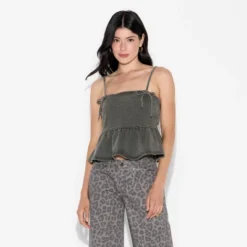 Women's Denim Peplum Tank Top - Wild Fableā¢