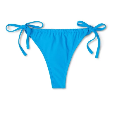Women's Side-Tie Adjustable Coverage Bikini Bottom - Wild Fable™ Blue - Image 6