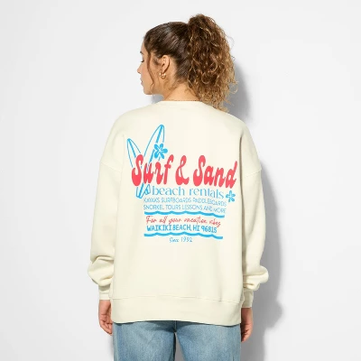 Women's Oversized Graphic Pullover Sweatshirt - Wild Fable™ - Image 2