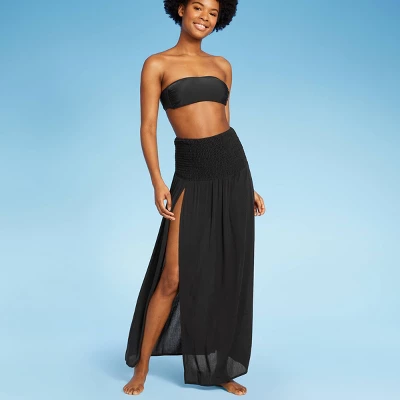 Women's Smocked High Slit Convertible Cover Up Dress - Wild Fable™ - Image 4