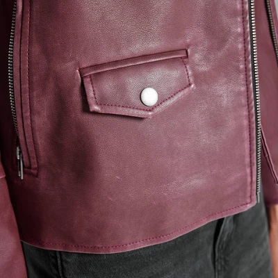 Women's Faux Leather Biker Jacket - Wild Fable™ - Image 6