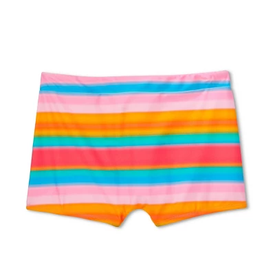 WoWomen's Mid-Waist Shortie Bikini Bottom - Wild Fable™ Multi Striped - Image 6