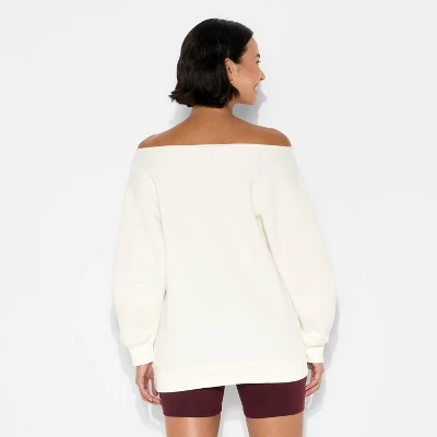 Women's Off The Shoulder Sweatshirt - Wild Fable™ - Image 2