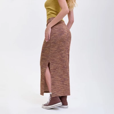 Women's Side Slit Maxi Pencil Skirt - Wild Fable™ Brown