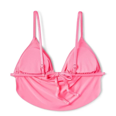 Women's Cowl Neck Longline Bralette Bikini Top - Wild Fable™ Pink Shine - Image 6