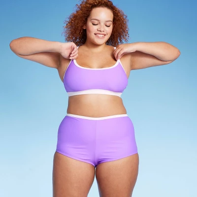 Women's Cheeky Boy Shorts Bikini Bottom - Wild Fable™ Hot Grape - Image 2