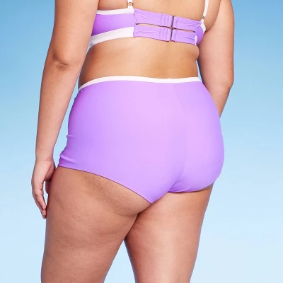 Women's Cheeky Boy Shorts Bikini Bottom - Wild Fable™ Hot Grape