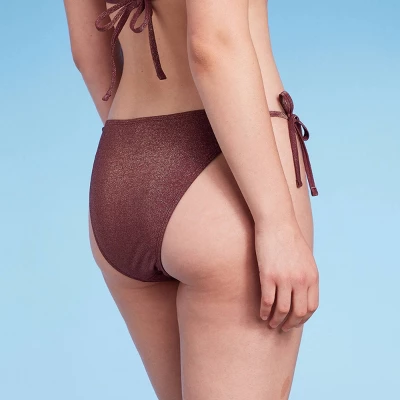 Women's Side-Tie High Leg Extra Cheeky Bikini Bottom - Wild Fable™ Brown - Image 4