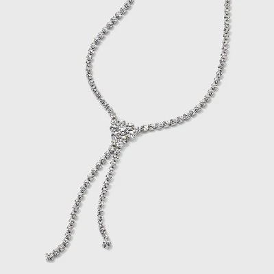 Crystal Y-Necklace - Wild Fable™ Silver - Image 4