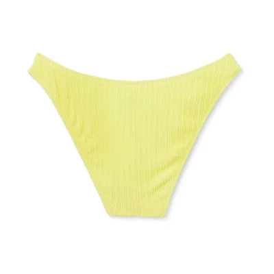 Women's Plisse Textured High Leg Cheeky Bikini Bottom - Wild Fable™ - Image 6