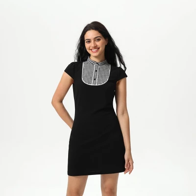 Women's Cap Sleeve Knit Mini Dress - Wild Fable™ Black - Image 2
