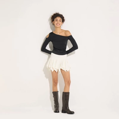 Women's One-Shoulder Long Sleeve Knit Top - Wild Fable™ - Image 3