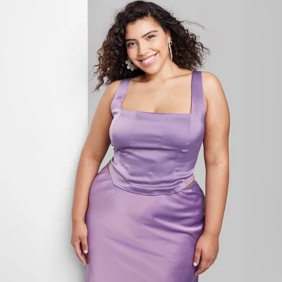 Women's Satin Corset Tank Top - Wild Fable™ - Image 3