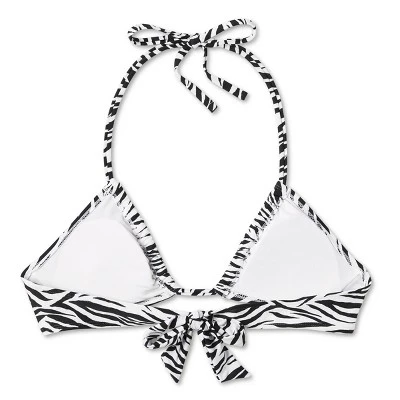 Women's Multiway U-Neck Bralette Bikini Top - Wild Fable™ Black/White Zebra Print - Image 11