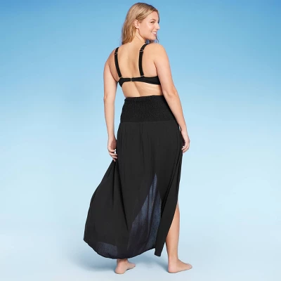 Women's Smocked High Slit Convertible Cover Up Dress - Wild Fable™ - Image 3