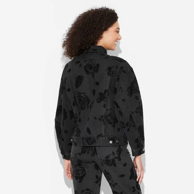 Women's Foundational Denim Oversized Trucker Jacket - Wild Fable™ - Image 2