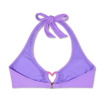 Women's Heart Detail Bralette Bikini Top - Wild Fable™ Purple - Image 6