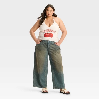 Women's Mid-Rise Wide Leg Jeans - Wild Fable™ - Image 2