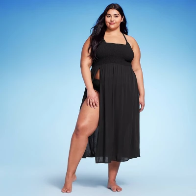 Women's Smocked High Slit Convertible Cover Up Dress - Wild Fable™ - Image 8