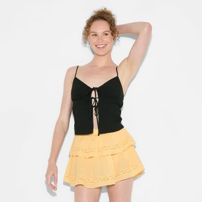 Women's Game Day Flyaway Woven Tank Top - Wild Fable™