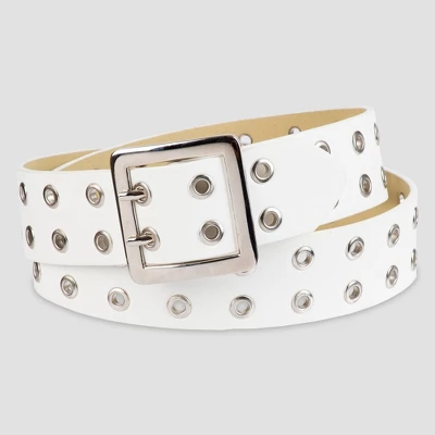 Women's Grommet Belt - Wild Fable™ White - Image 3