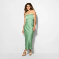 Women's Bias Cut Maxi A-Line Dress - Wild Fable⢠Light Green