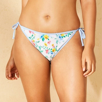 Women's Contrast Binding Low-Rise High Leg Cheeky Bikini Bottom - Wild Fable™ - Image 3