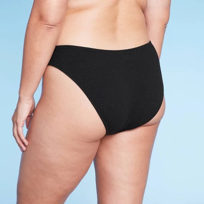 Women's Pucker Textured High Leg Cheeky Bikini Bottom - Wild Fable™ - Image 4