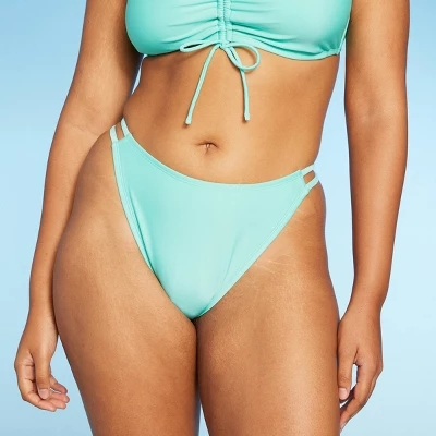 Women's Strappy Extra Cheeky Extra High Leg Bikini Bottom - Wild Fable™ Mint Green - Image 3