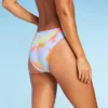 Women's Ribbed High Leg Cheeky Bikini Bottom - Wild Fable™