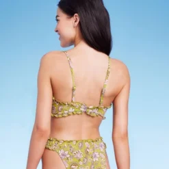 Women's Ruffle Detail Bralette Bikini Top - Wild Fableā¢