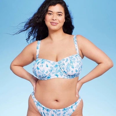 Women's Corset Longline Bikini Top - Wild Fable™ Cream - Image 9