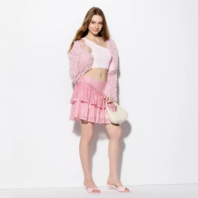 Women's Feather Bolero Jacket - Wild Fable™ Pink - Image 4